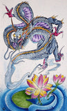 Black Market Art Company Ghost Lotus Dragon Print