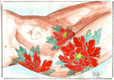 Black Market Art Company Lady Tattooed & Girl with the Red Tattoo Print