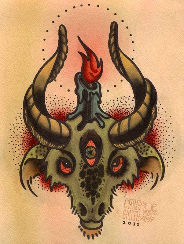 Black Market Art Company Goathead Print - Black Market Art Company - Flyclothing LLC