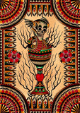 Black Market Art Company Goblet Skull Print