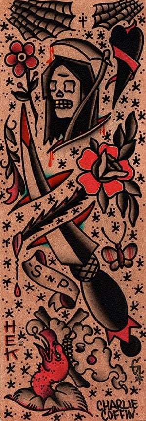Black Market Art Company Grim Reaper Print - Black Market Art Company - Flyclothing LLC