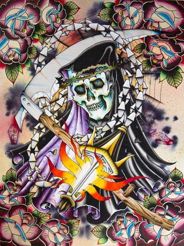 Black Market Art Company Grim Print - Black Market Art Company - Flyclothing LLC