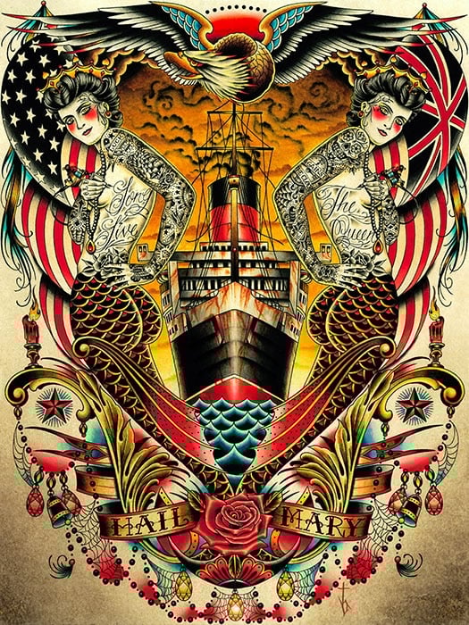 Black Market Art Company Hail Print