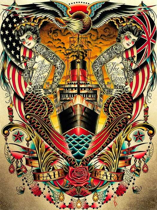 Black Market Art Company Hail Print - Black Market Art Company - Flyclothing LLC