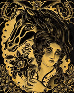 Black Market Art Company Horse Rider Print