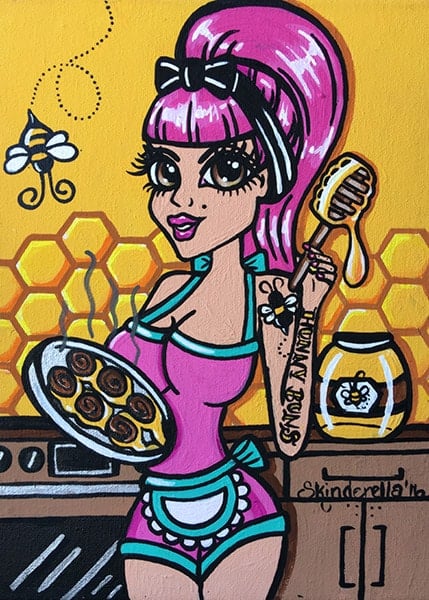 Black Market Art Company Hunny Buns Print