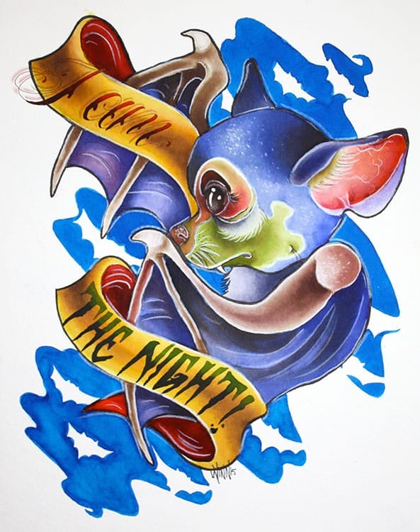 Black Market Art Company I Am The Night Print