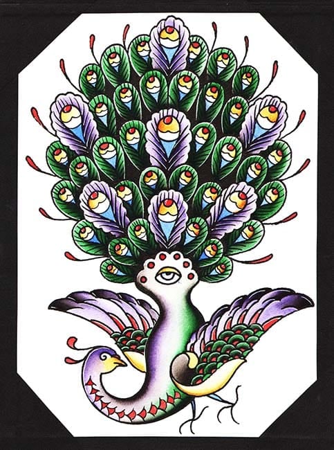 Black Market Art Company Joe& Peacock Print