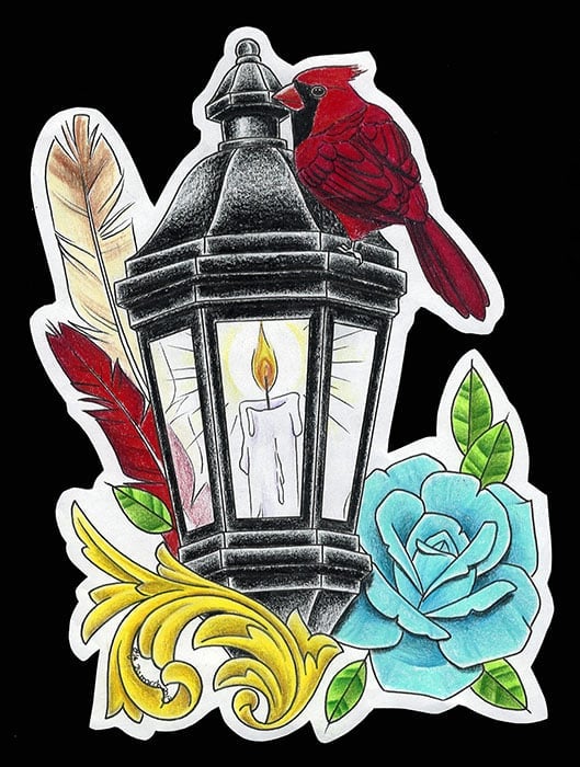 Black Market Art Company Lantern Streetlight Symphony Print