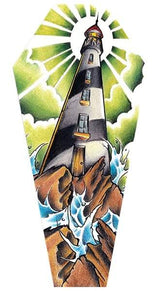 Black Market Art Company Light House & Stretched Canvas Coffin Print - Black Market Art Company - Flyclothing LLC