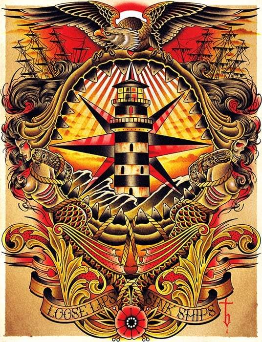 Black Market Art Company Loose Print - Black Market Art Company - Flyclothing LLC