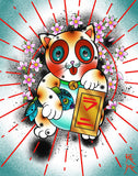 Black Market Art Company Lucky Cat Print
