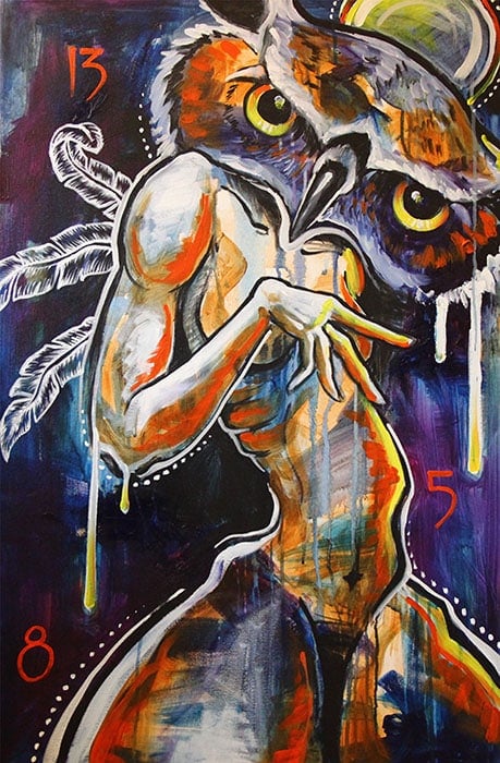 Black Market Art Company Midnight Wise Print