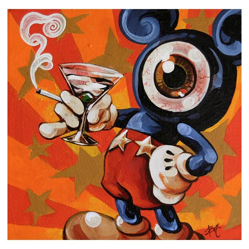 Black Market Art Company Mono Mickey Print