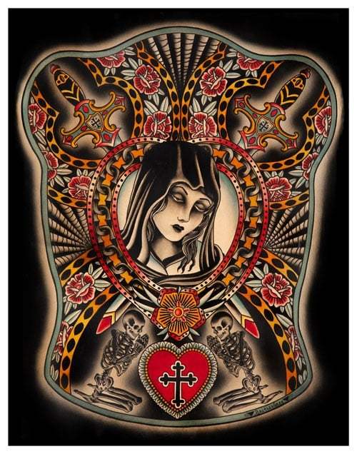 Black Market Art Company Mary Magdalene Print - Black Market Art Company - Flyclothing LLC