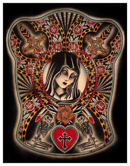 Black Market Art Company Mary Magdalene Print - Black Market Art Company - Flyclothing LLC