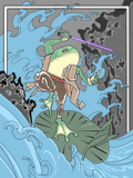 Black Market Art Company Master Frog Print