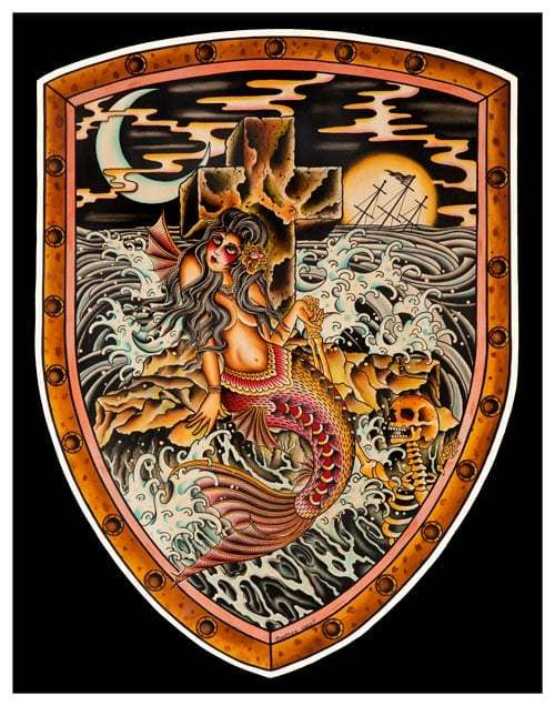 Black Market Art Company Mermaid of the Rock Print - Black Market Art Company - Flyclothing LLC