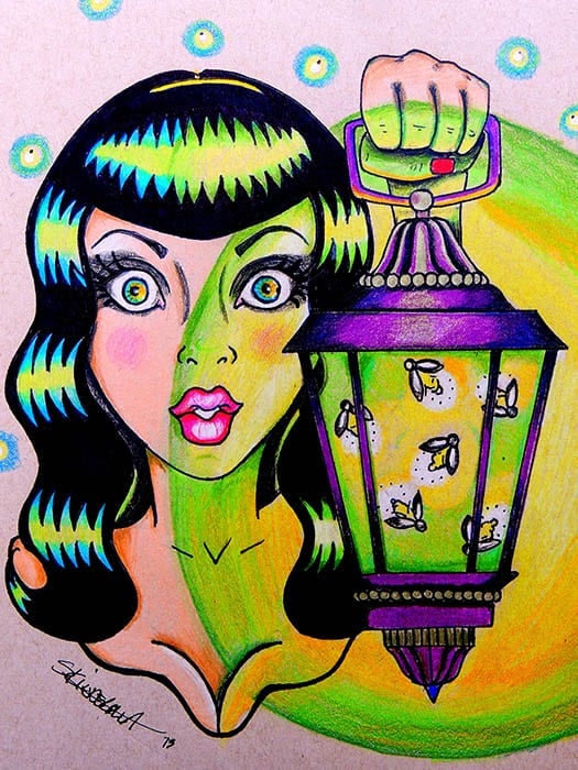 Black Market Art Company Miss Firefly Print