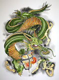 Black Market Art Company NOLA Dragon Print