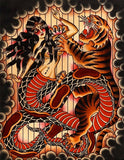 Black Market Art Company Naga & Tiger Print