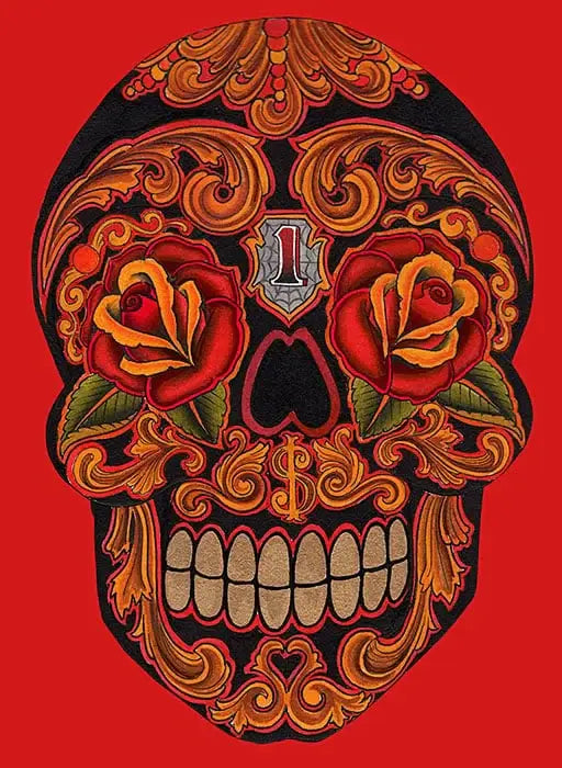 Black Market Art Company New School Dia Skull Print - Black Market Art Company - Flyclothing LLC