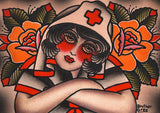 Black Market Art Company Nurse Print