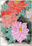 Black Market Art Company Peonies at Night Print