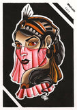Black Market Art Company Persian Princess Print