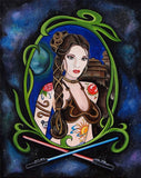 Black Market Art Company Princess Leia Print