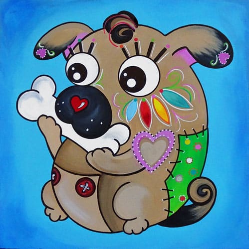 Black Market Art Company Pug Life Print