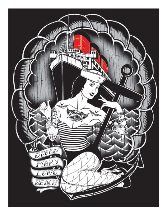Black Market Art Company Queen Mary & Limited Edition Silkscreen Print Print