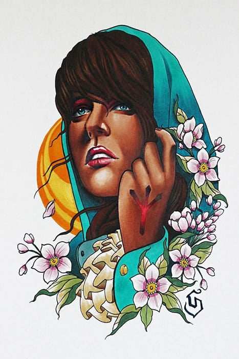 Black Market Art Company Runic Woman Print - Black Market Art Company - Flyclothing LLC