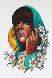 Black Market Art Company Runic Woman Print