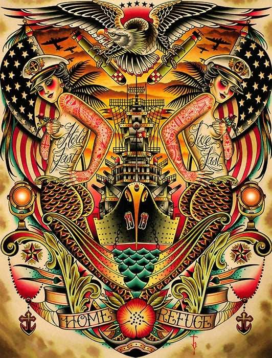 Black Market Art Company Refuge Print - Black Market Art Company - Flyclothing LLC