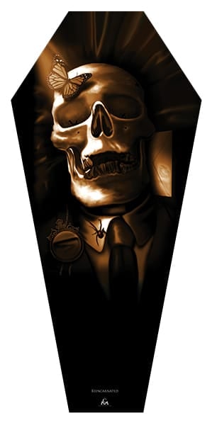 Black Market Art Company Reincarnated & Stretched Canvas Coffin Print