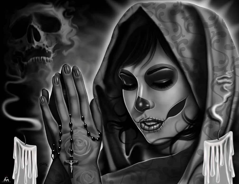 Black Market Art Company Rest in Peace Print - Black Market Art Company - Flyclothing LLC
