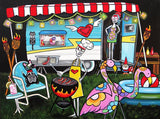Black Market Art Company Retro Trailer Life Print