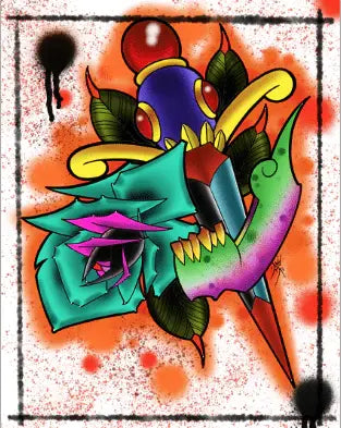 Black Market Art Company Broken Jaws Dont Speak Print - Black Market Art Company - Flyclothing LLC