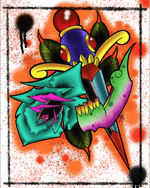 Black Market Art Company Broken Jaws Don&# Speak Print