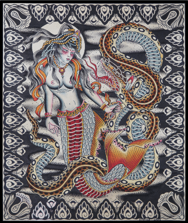 Black Market Art Company Sea Serpent Print