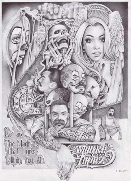 Black Market Art Company Madness Merged Print
