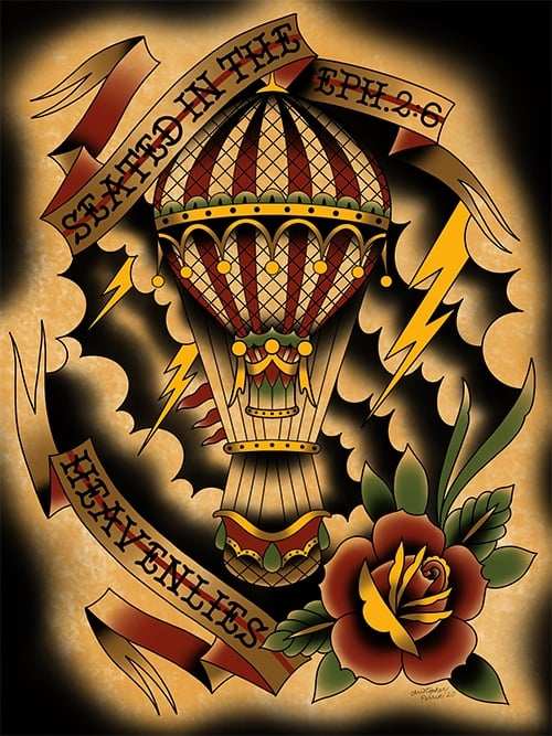 Black Market Art Company Seated in the Heavenlies Print - Black Market Art Company - Flyclothing LLC