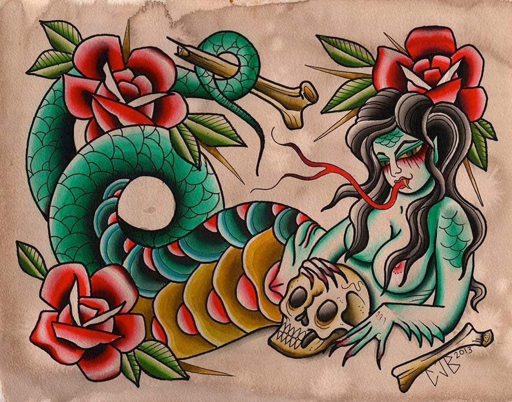 Black Market Art Company Serpentina Print - Black Market Art Company - Flyclothing LLC