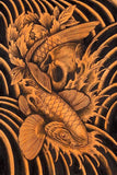 Black Market Art Company Skull & Koi Print