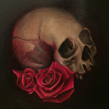 Black Market Art Company Skull & Rose Still Life Print