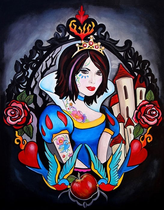 Black Market Art Company Smith& Snow White Print