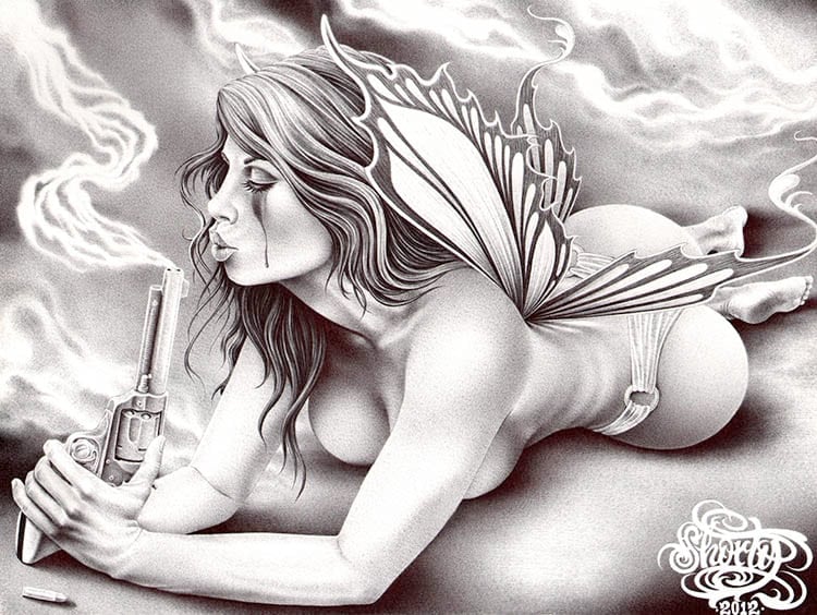 Black Market Art Company Smoking Gun Print