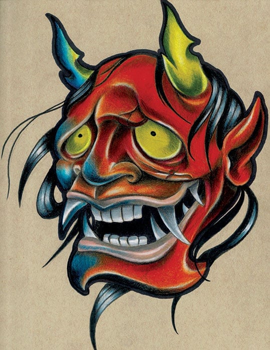 Black Market Art Company Smola Hannya Print