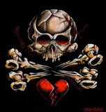 Black Market Art Company Stitched Skull Print